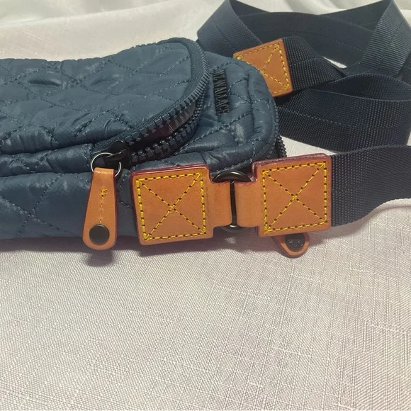 MZ Wallace Quilted Navy Crossbody Bag - Picture 3 of 5
